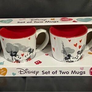 Valentines Disney Mickey and Minnie 19 oz Mugs (Set of 2) Valentines Mickey Mugs